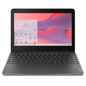 Lenovo 100e Chromebook Gen 4 83G80000US – Chromebook con pantalla táctil de 11.6 pulgadas, HD, Intel N-Series N100-4 GB, memoria flash de 32 GB, teclado inglés, gris grafito