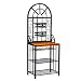 Southern Enterprises Dome Bakers Rack with Wine Storage