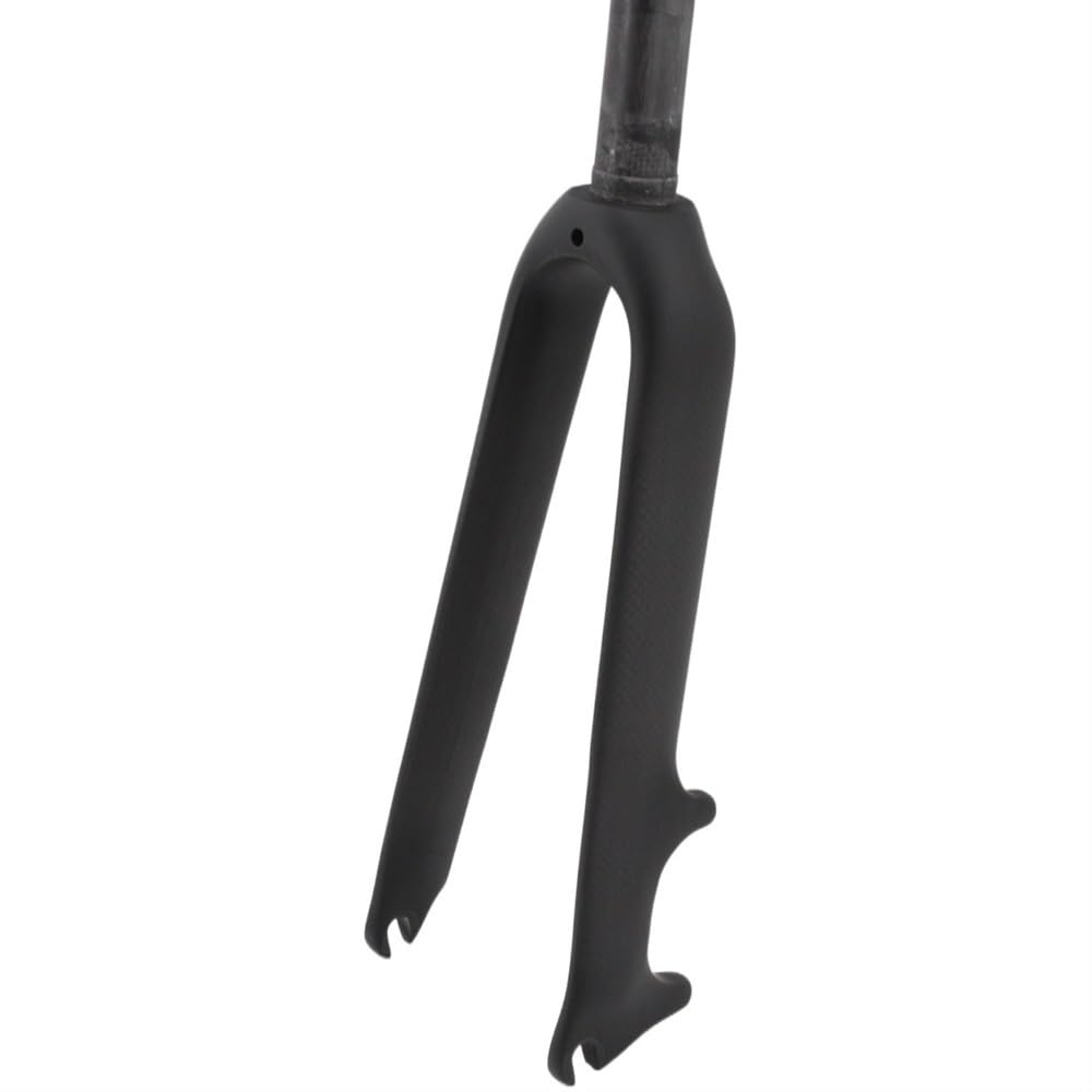 Horquilla MTB 14 16 18 20er Rueda pequeña Bicicleta Plegable Matt 3K Fibra de Carbono Completa Horquilla Delantera Disco V Freno Horquillas duras