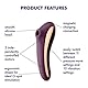 Satisfyer ’Dual Kiss’, 2:1 Vibrator + Druckwellentoy, wasserdicht (IPX7), wiederaufladbar, medizinisches Silikon, Farbe:Rot
