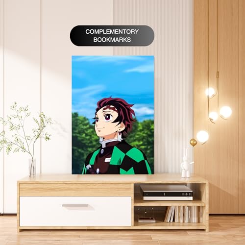Image of Tanjiro Kamado Poster | Demon Slayer Anime - kimetsu no yaiba | Laminated | For Wall, Office and Home Decor | A3 and A4 Sizes (A3 Large, 1)