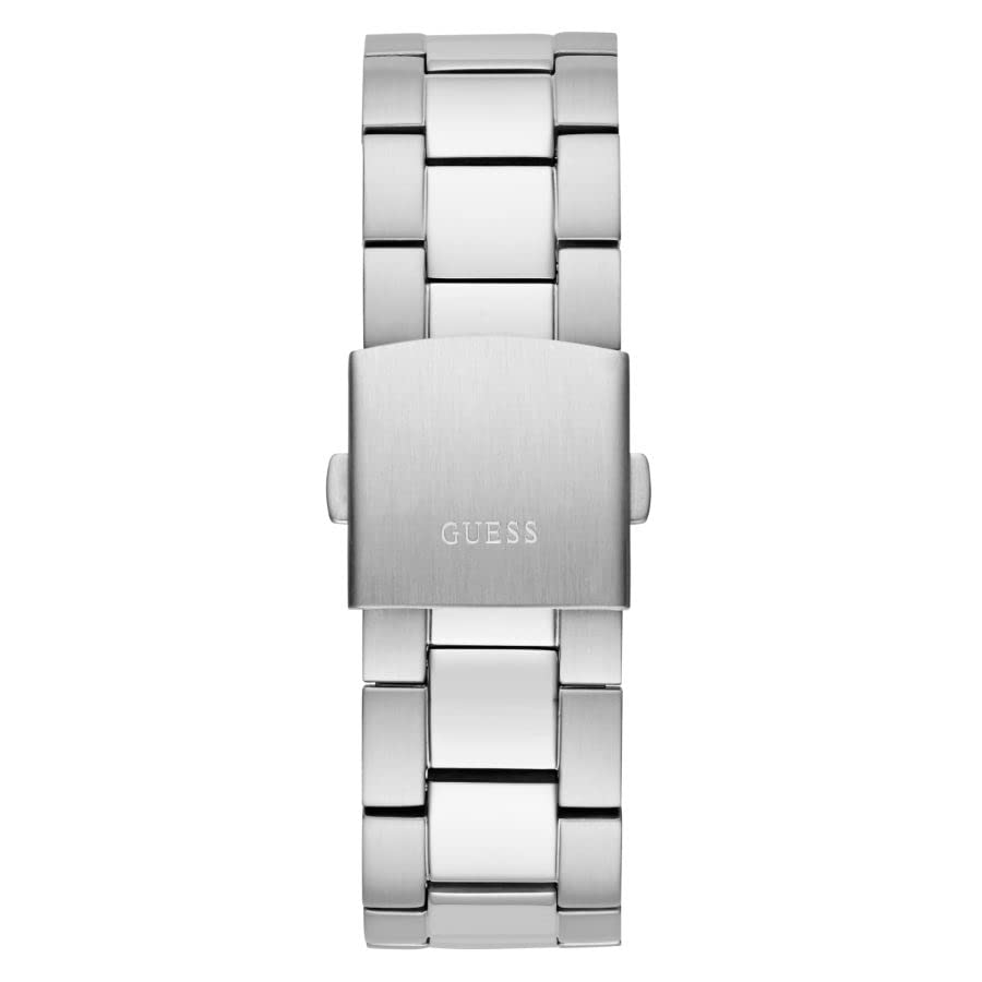 GUESS Mens Stainless Steel Analog Blue Dial Watch-Gw0539G1, Band Color:Silver - Image 5