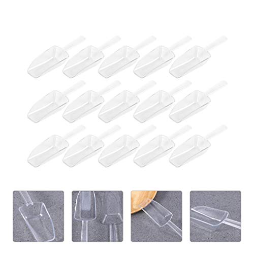 Hemoton 15Pcs Utilitário de Cozinha Colheres Colheres De Medição Colher de Gelo Pet Colheres Doces P
