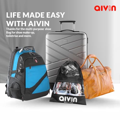 Image of Aivin Embrace Shoe Bag for Travel & Storage Travel Organizer for Women & Men Travel Accessories Shoe Organizer Pouches Travel Shoe Cover for Travelling Travel Essentials - Pack of 6 Shoe Pouch
