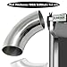 Cotonlake OD 1.25 Inch 90 Degree Stainless Steel Bend Tube Elbow Pipe for Car Modified Exhaust System 1.25