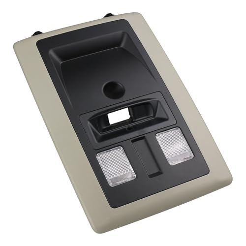 APPERFiT Overhead Console Housing w/Light & Lens for Interior Roof Compatible with 2009-2024 Ram 1500 2500 3500 4500 5500 Truck Accessories Parts Interior Dome Map Reading Light