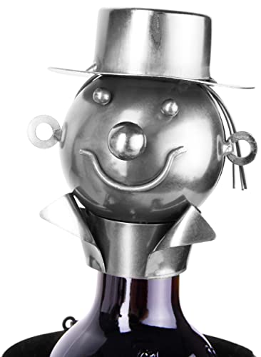 Foto von BRUBAKER Flaschenhalter Hochzeitspaar Metall Skulptur Geschenk mit Geschenkkarte