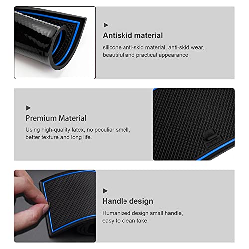 BIXUAN Portavasos de Goma Azul para RAV4 2019-2024 miniatura 3