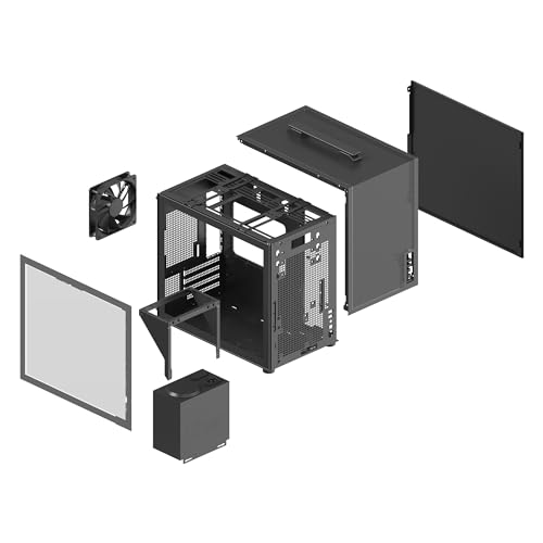 Image of Rosewill Micro ATX Mini Tower PC Case with Pre-Installed 400W Power Supply | Temper Glass Side Panel | Carrying Handle | 240mm Radiator Support | 2 x USB 3.0 | 1 x 120mm PWM Rear Fan | FBM-Z3-400