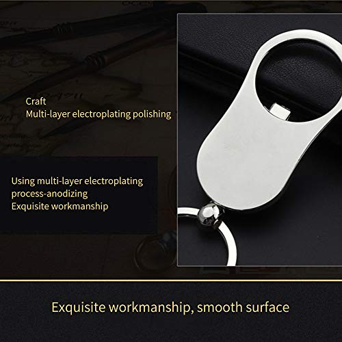 BIGBIGFAMILY Chaveiro mini bússola saca-rolhas, chaveiro de liga de zinco portátil, uso para viagens