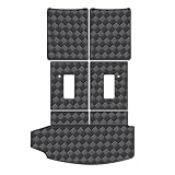 WDYOYS Cargo Mat for 2016-2024 2025 Dodge Durango 6 Seats Trunk Mat & 2ND+3RD Row Rear Backrest Mat, All Weather Rear Cargo Liner Back Seat Cover Protector