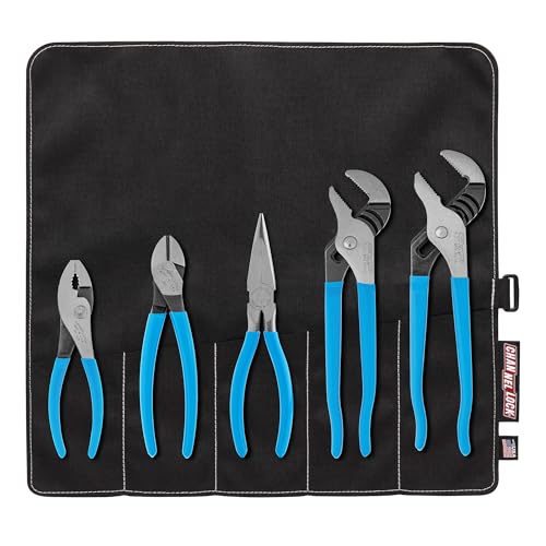 CHANNELLOCK TOOL ROLL-3 5pc Professional Pliers Set...