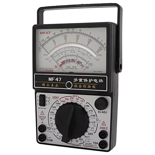 SHUAIGUO MF47内部磁気ポインタータイプマルチメーター、高精度アナログ電圧計を使用