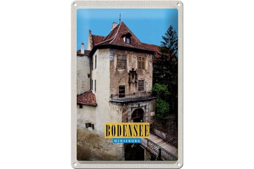 FEMER Blechschild Reise 20x30cm Bodensee Deutschland Meersburg