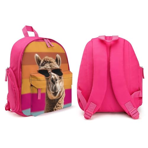 Camel Wearing Sunglasses Mini Backpack Light Weight Small Travel Backpack Shopping Travel Daypack4