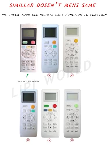 Image of LipiWorld 131B AC Remote Control (Old Exactly Same Will Only Work) Compatible for Haier AC Remote
