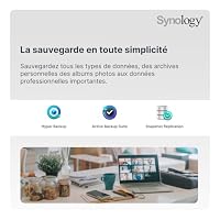 Synology DS223 2-Bay Diskstation NAS (Realtek RTD1619B Quad-Core 2GB Ram 1xRJ-45 1GbE LAN-Port), Schwarz – Ansicht 4