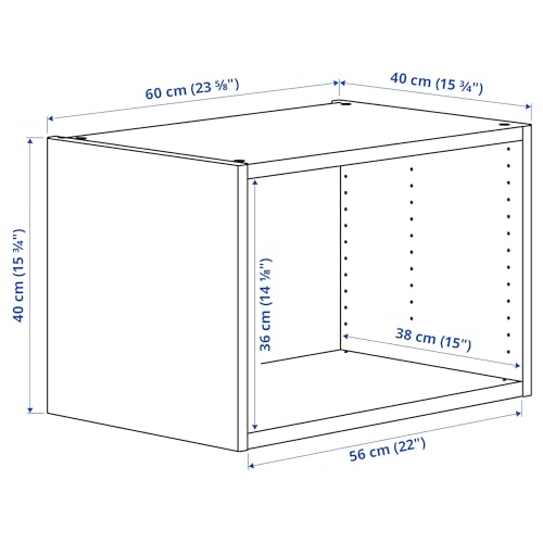 Cadre PLATSA caisson de rangement blanc 60x40x40 cm meuble cube - 4