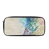 ATOurDealss Estuche con estampado de león para niños y niñas, organizador de almacenamiento, Colorido Ti-ger, Talla única, Estuche para lápices