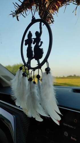 Image of Spiritual Car Hanging Accessories: Elevate Car, Home, and Office Decor with Divine God Elegance (Krishna)