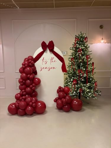 Image of KBZVNAF Burgundy Latex Party Balloons 50 Pack 12 inch