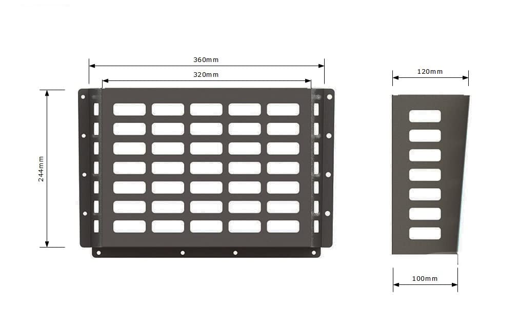 Panier De Rangement Mural Métallique 12'' X 18'' Pour NEXlat | Agriclé