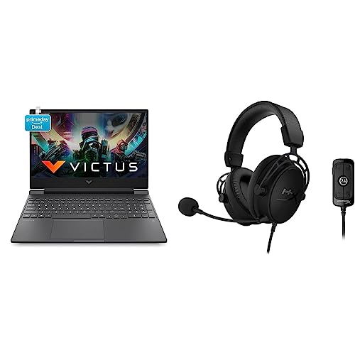 HP Victus Gaming Latest 12th Gen Intel Core i7 12650H 15.6 inch(39.6 cm) FHD Gaming Laptop & Cloud Alpha S Black