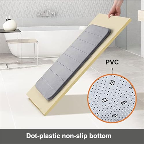 Tapis de bain en mousse à mémoire de forme chic de 50x81 cm