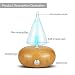 Produktbild Ätherischer Öl-Diffusor, Massivholz-Ultraschall-Aromatherapie-Verdampfer, Mini-ätherisches Öl-Diffusor Holz-Diffusor Bunte LED-Leichtmetall-Kit Timing Befeuchter,lightwoodgrain