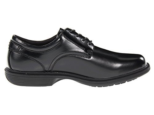 Image of Nunn Bush Mens Baker Street Plain Toe Oxford Lace Up with Kore Slip Resistant Comfort Technology