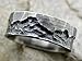 Custom carved silver mountain ring, man wedding band silver mountain range ring, personalized gift for men, handmade ring for women