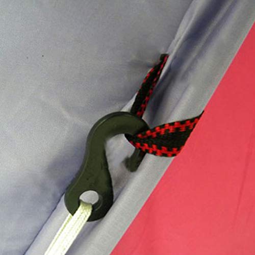 10Pcs Camping Tent Hook Canopy Windproof Hook Plastic Shock Bungee Cord Hook Elastic Rope End Buckle #TOP3
