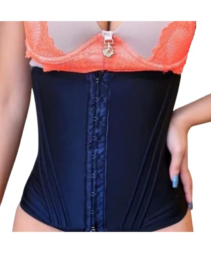 Cinta Modeladora ESPECIAL REFORÇADA 12 Barbatanas 2 Ajustes-faixa (Preto, P)