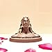4OUR FAITH Lord Adiyogi Shiva Statue with Golden Detailing, Mahadev Murti Home/Office Decor and Car Dash Board