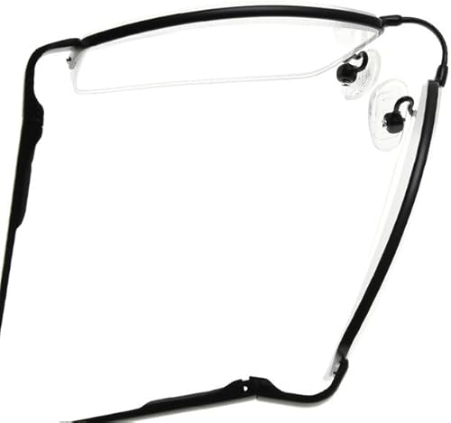 Miniatura 4 de Eyekepper Gafas de lectura de media montura con puente de titanio Flex Memory Bendable para hombres y mujeres (dorado, +1.50)