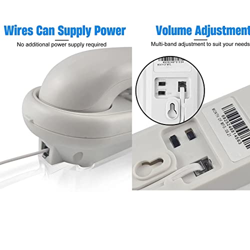 Corded Phone Landline Phones For Home Telephones Landline Corded Wall Mountable White Phone Used In House Hotel Office Bank Call Center #TOP4