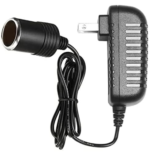 Adaptador para encendedor de cigarrillos, convertidor de CA a CC de 12 V, 2 A y 24 W, toma para encendedor de coche con protección de seguridad integrada.