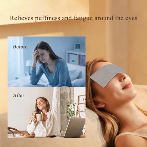 6 Pack Cotton Weighted Eye Pillow Covers, Soft Cooling Eye Pillow Cases for Relaxation for Yoga, Sleeping,Meditation, Spa Migraine Relief, Massage Accessories