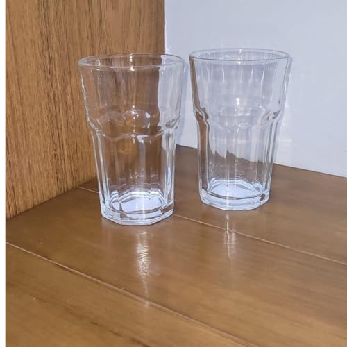 Jogo Conjunto Kit 6 UND Copo De Vidro 310 ML Água Suco Refrigerante Drink PremiumFBK