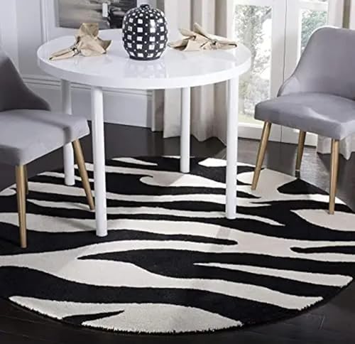 Image of Sifa Carpet Modern Round Area Rug - Hand-Tufted with 100% NZ Wool, Thick & Soft Circular Carpet for Living & Dining Room, Weight -48 Pund, Size-9x9 Feet (108x108 Inch Round)