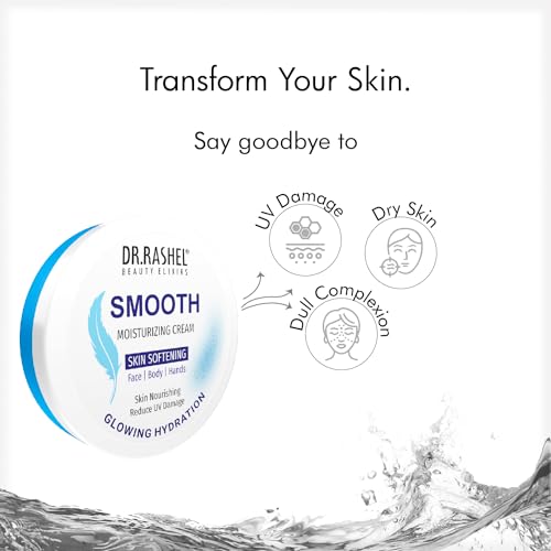 Image of DR.Rashel Smooth Moisturizer Face Cream For winter, Instant Hydration, Non-Greasy /oily Cream With Glycerin & Jojoba Oil, 75 Ml