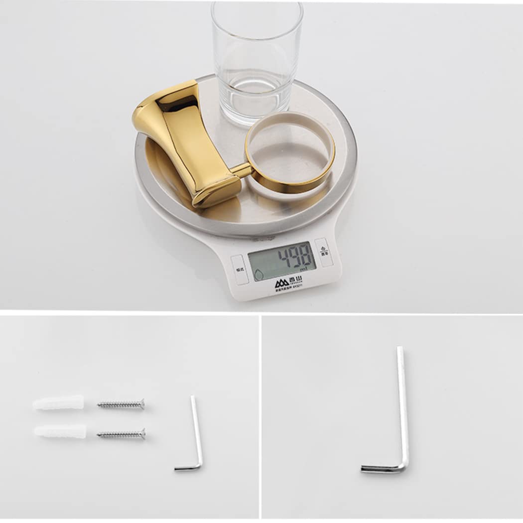 WRIST Zahnbürstenhalter, Wandmontierter Zahnbürstenbecherhalter Badezimmer Zahnbürstenhalter Aus Edelstahl Mit Milchglas Für Badezimmer,Chrome