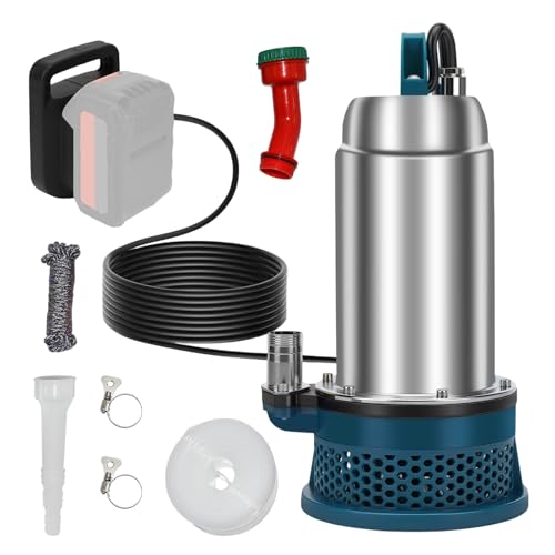 Pompe à Eau Sur Batterie pour Batterie Makita 18V,5000L/H Pompe a Eau Electrique, pompe electrique eau avc Tête de Pulvérisation, Tête de Douche pour...