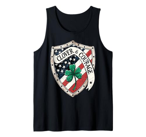 Clover & Courage Teacher - Día de San Patricio irlandés Camiseta sin Mangas