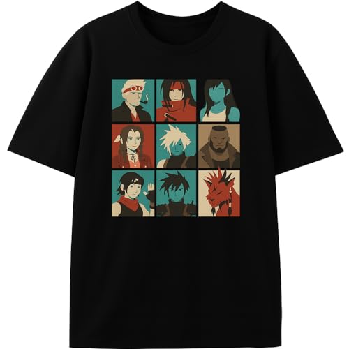 YGSYGS Fantasy Final Seven Classic T-Shirt Men, 100 Cotton Short-Sleeve (Black,3X-Large)