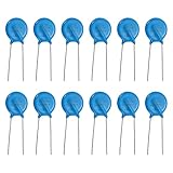 QUARKZMAN 12 Stück Spannungsabhängige Widerstände 14D270K Varistor AC 17V Radiale Anschluss-Scheibenvaristoren 14.5mm Durchmesser Überspannungsstromschutz Für AC/DC-Schutzschaltungen