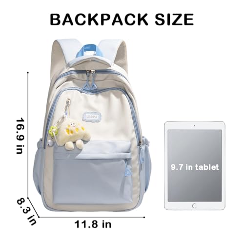 School Backpack for Girls Kids Backpack for Elementary Middle School Students Large Capacity Schoolbag for Kids (Blue)2
