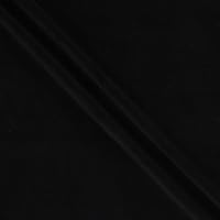 Vista 1 de Mook Fabrics Terciopelo sólido, corte negro por yarda
