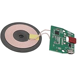 Cargador Inalambrico Micro Usb Módulo de Carga Inalámbrico, Módulo Transmisor Cargador Inalámbrico DIY, Bobina de Placa de Circuito PCBA Cargador Inalámbrico, Micro USB, Accesorios de Carga Inalámbrica DIY