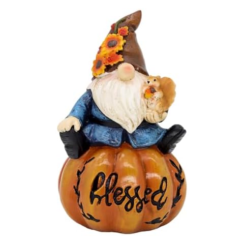 KnomeKo Fall Pumpkin Gnome Figurine Decorations Cover